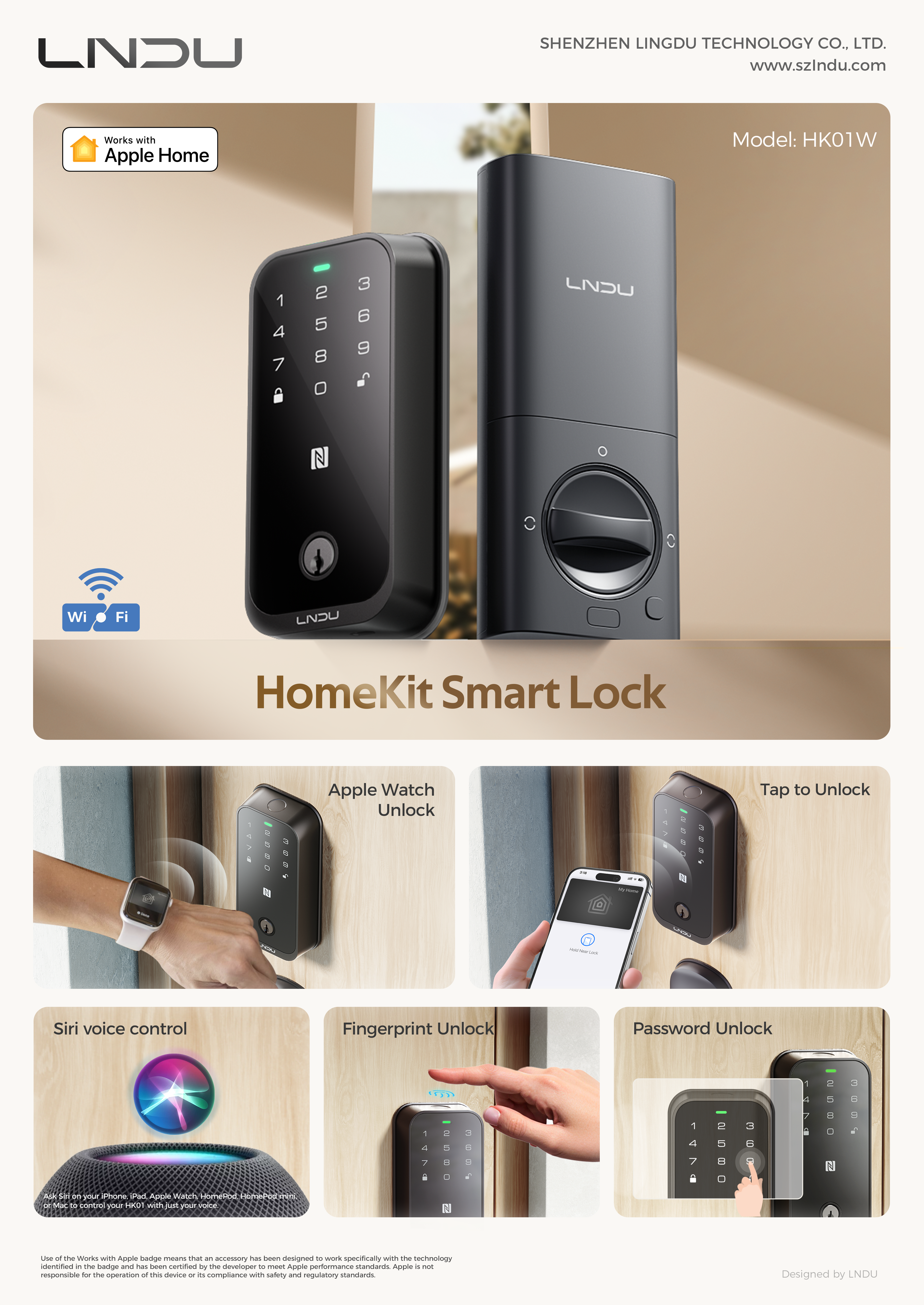 Smart Link Apple Home Kit NFC Digital Smart Lock