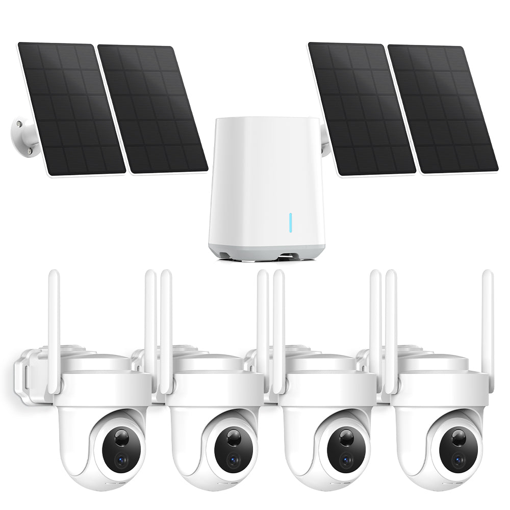 SmartLink 4K Wireless Solar Security Camera kit