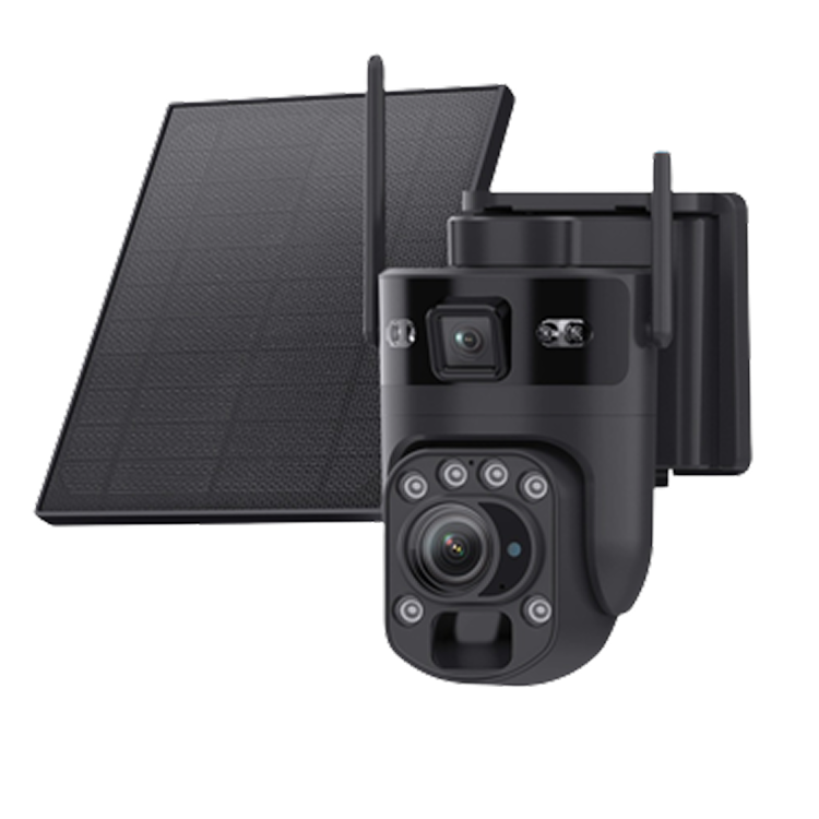 SmartLink 2K +2K Dual‑Lens 4G Solar PTZ Camera (20× Zoom)