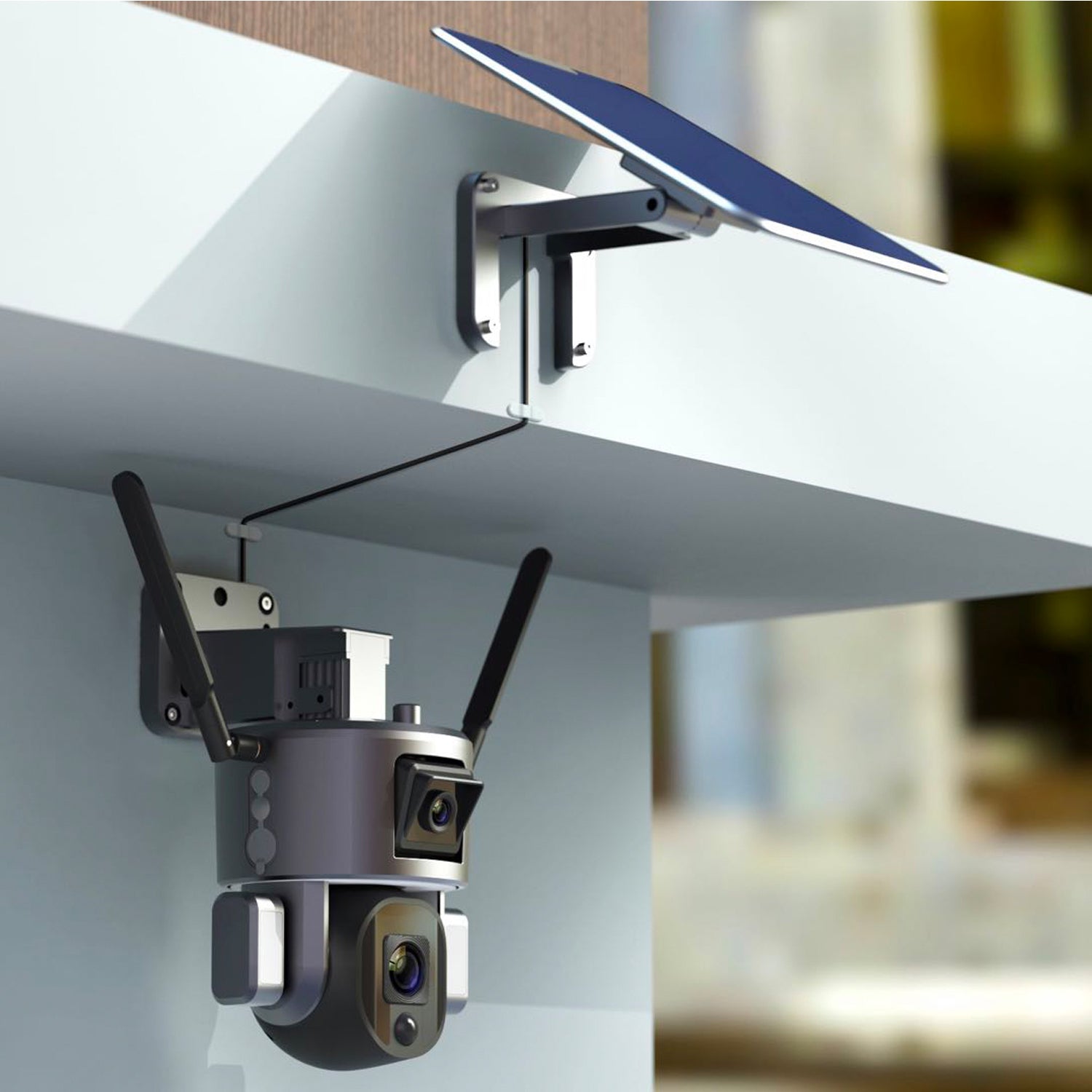 SmartLink 4kY6 20 X Zoom Dual Lens Wi-Fi or 4G Wireless Solar PTZ Camera